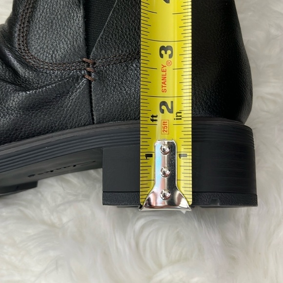 🆕 Clarks Collection Hearth Rose Black Leather Zipper Boots Size 9.5 - Picture 7 of 13